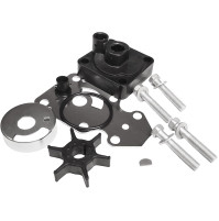 Water Pump Impeller Repair Kit For Yamaha Outboard 9.9 15HP F9.9 F15 (1996-2009) Replace Sierra 18-3412- OE: 63V-W0078-01 - 96-499-02AK - 63V-W0078 - RCMA